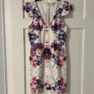 Mini white floral dress